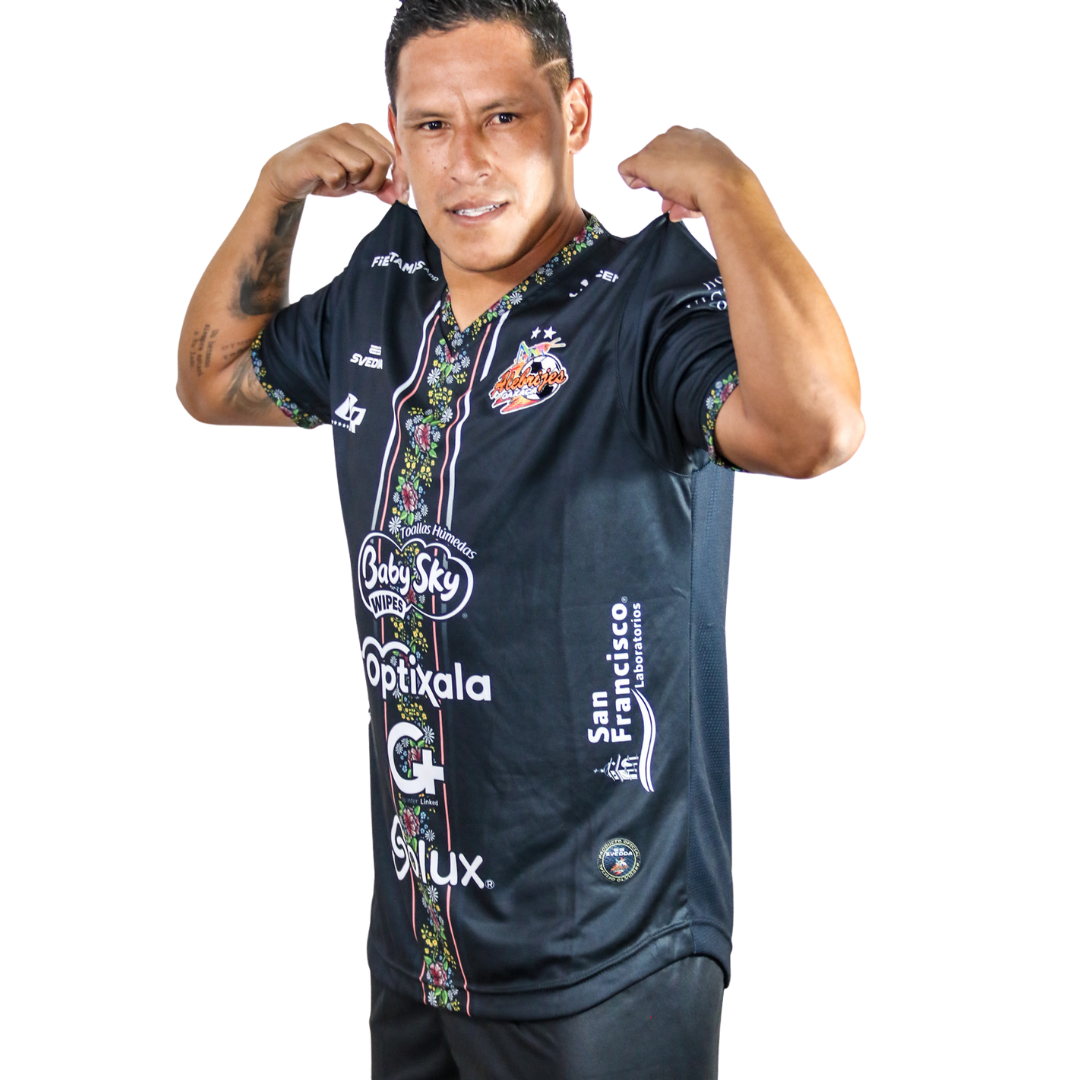 Jersey de fútbol Alebrijes de Oaxaca negro temporada 2024-2025