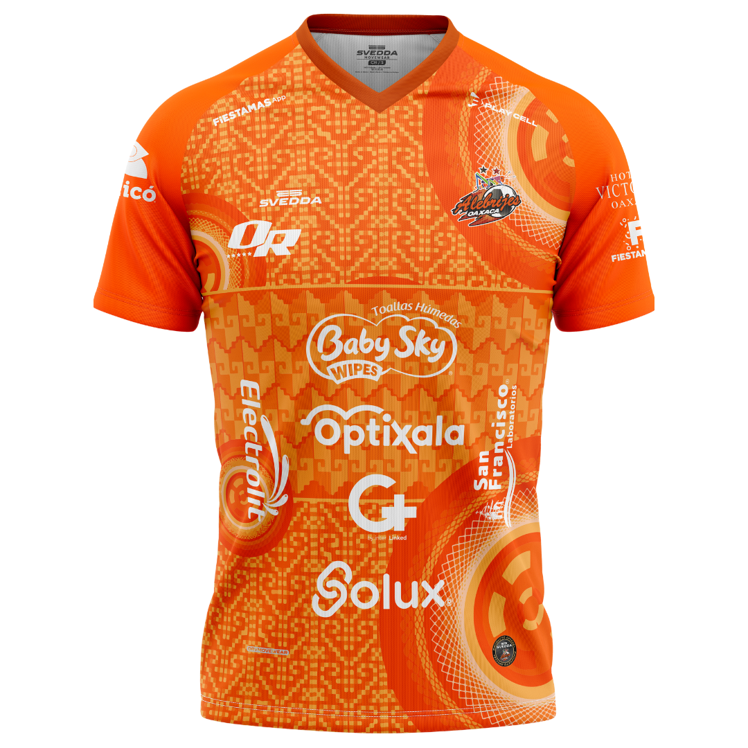 Jersey de fútbol Alebrijes de Oaxaca naranja temporada 2024-2025