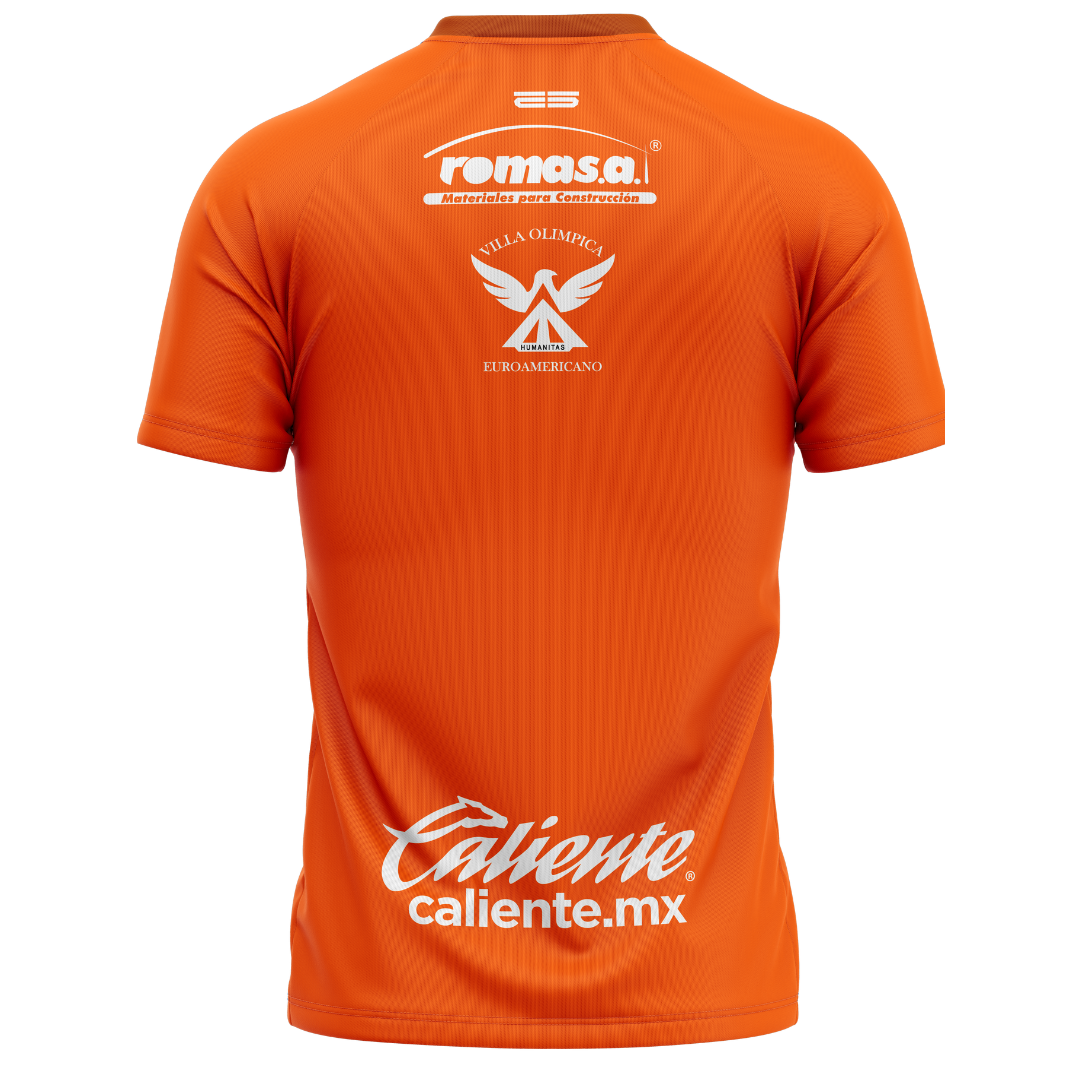Jersey de fútbol Alebrijes de Oaxaca naranja temporada 2024-2025