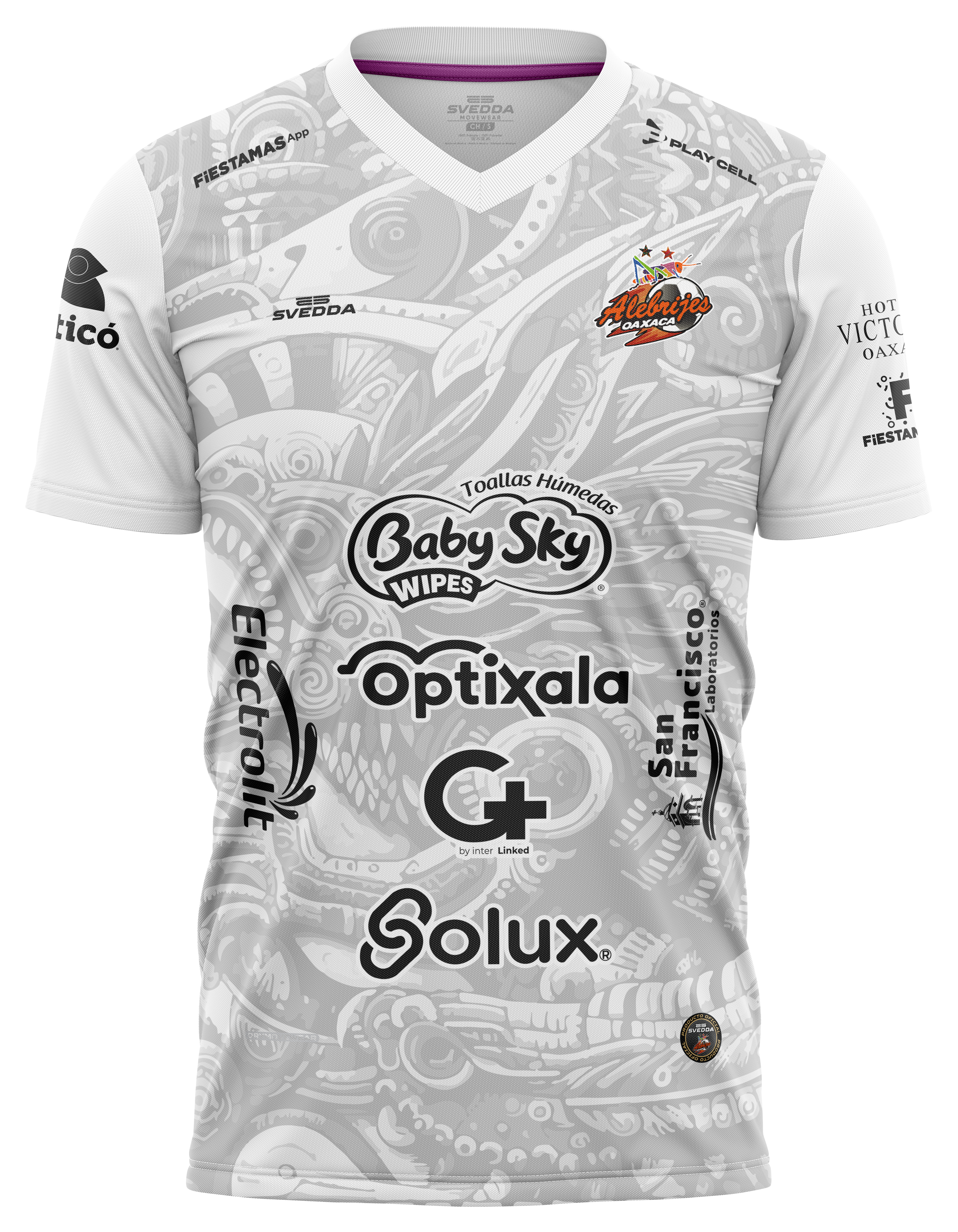Jersey de fútbol Alebrijes de Oaxaca blanco temporada 2024-2025