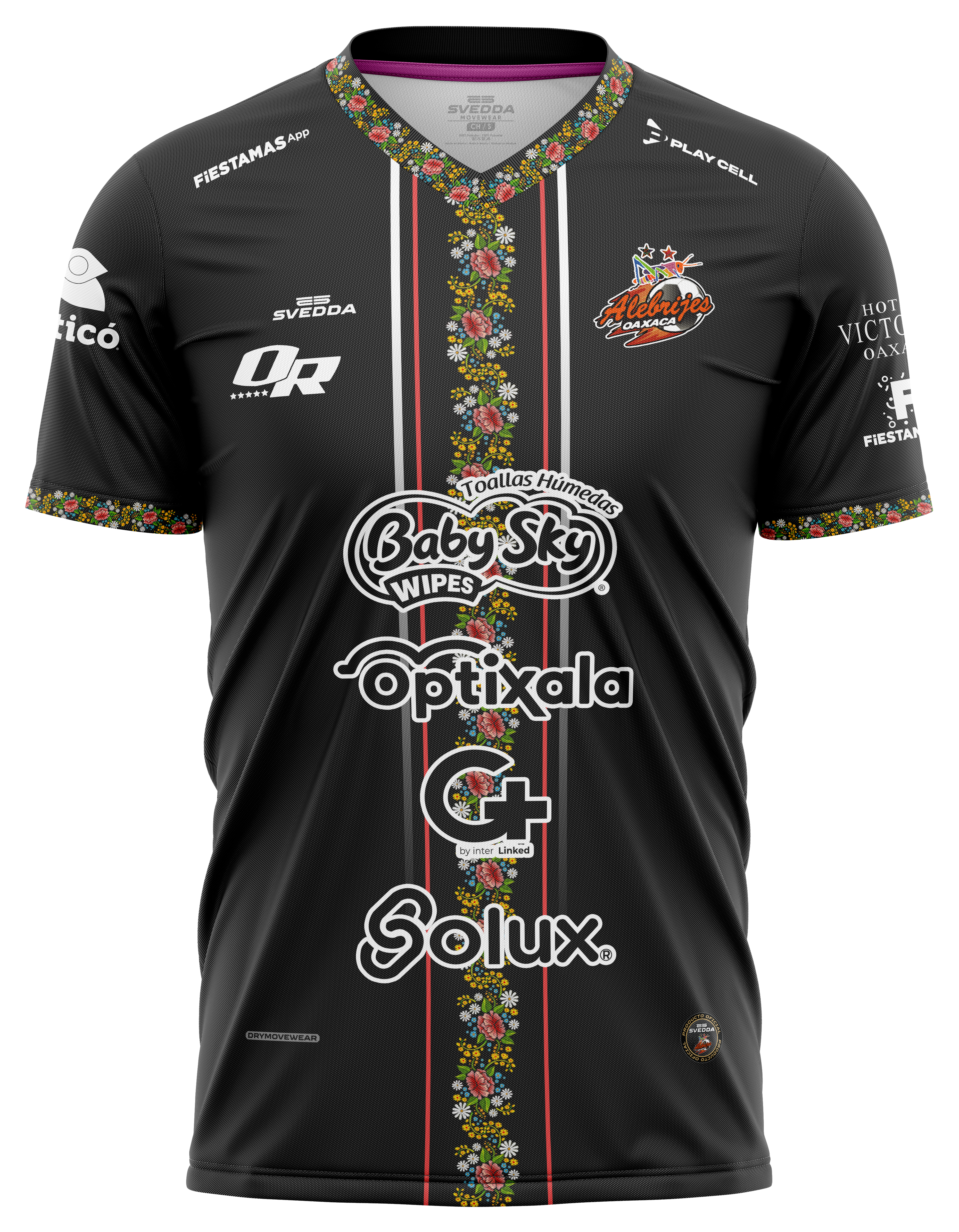 Jersey de fútbol Alebrijes de Oaxaca negro temporada 2024-2025