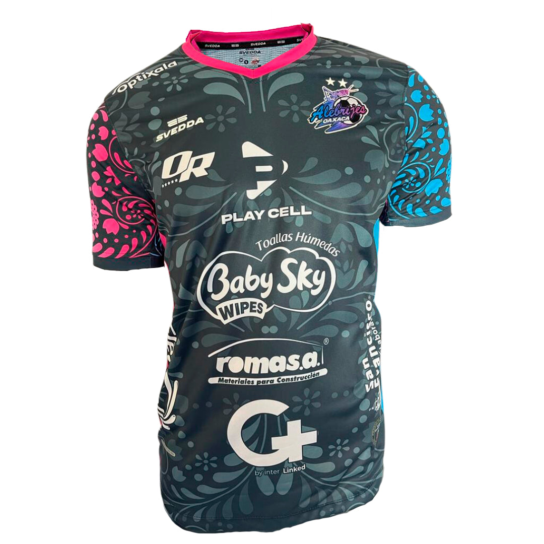 Jersey de fútbol Alebrijes de Oaxaca negro temporada 2023-2024