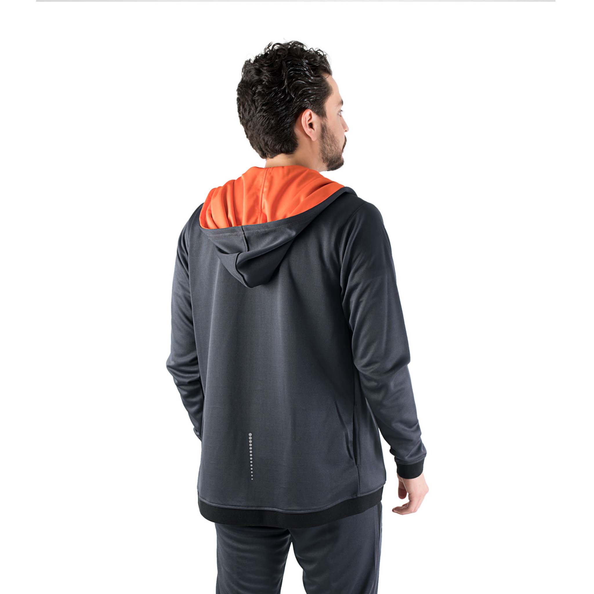 Chamarra deportiva con capucha para hombre