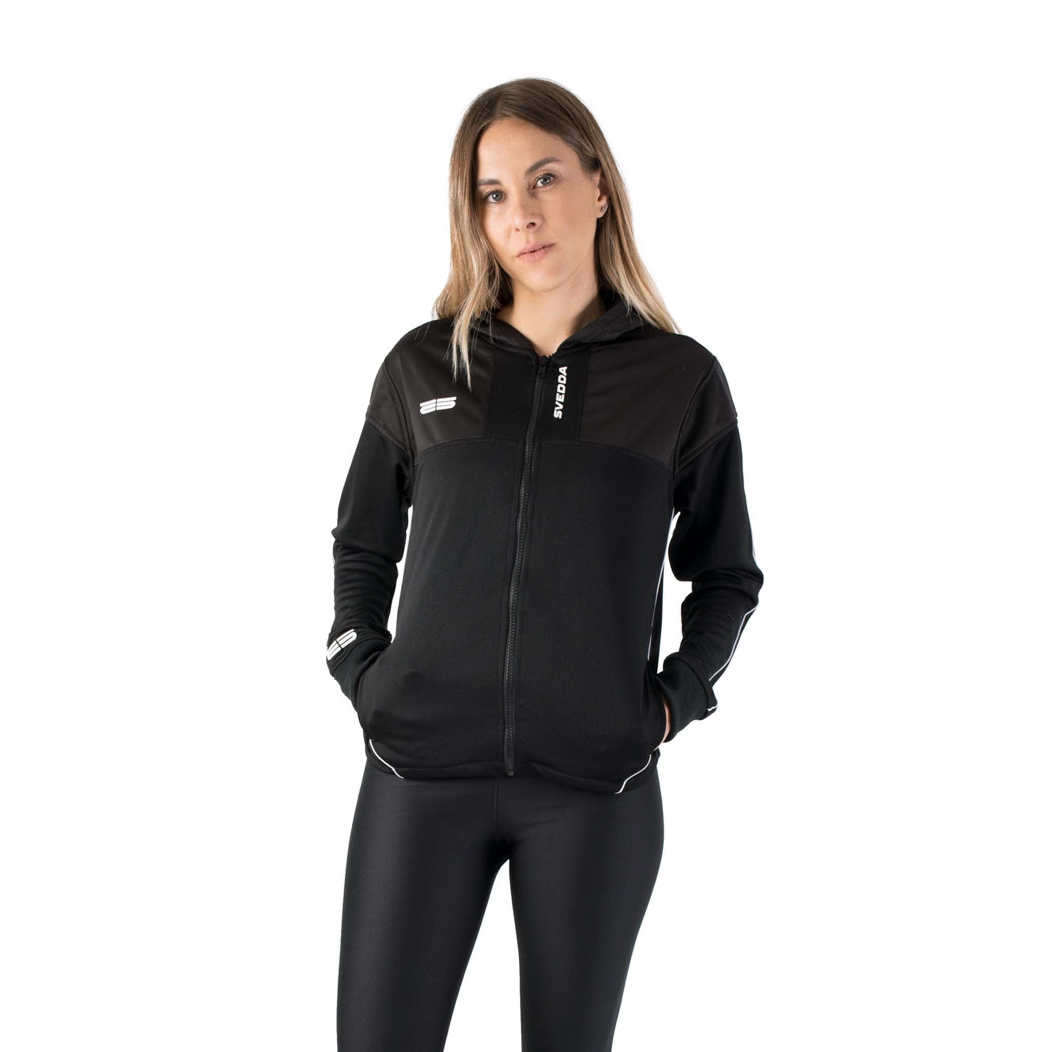 Chamarra con gorro para mujer